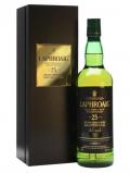A bottle of Laphroaig 25 Year Old / Cask Strength / Bot.2013 Islay Whisky