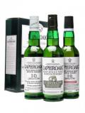 A bottle of Laphroaig Collection Islay Single Malt Scotch Whisky