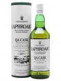 A bottle of Laphroaig QA Cask / Litre Islay Single Malt Scotch Whisky