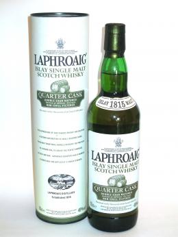 a bottle of Laphroaig Quarter Cask