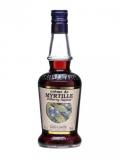 A bottle of Lejay-Lagoute Creme de Myrtille (Bilberry) Liqueur