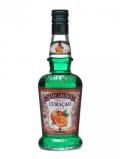 A bottle of Lejay-Lagoute Green Curacao Liqueur