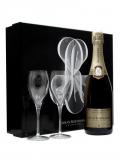 A bottle of Louis Roederer Brut Premier NV Champagne + 2 Flutes