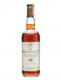 A bottle of Macallan 10 Year Old / Sherry Cask / Bot.1980s Speyside Whisky
