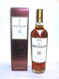 A bottle of Macallan 12 year Sherry Oak