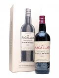 A bottle of Macallan 1876 Replica Speyside Single Malt Scotch Whisky