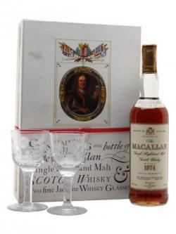 Macallan 1974 / 18 Year Old / Gift Pack Speyside Whisky