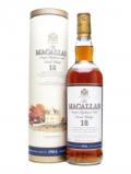 A bottle of Macallan 1984 / 18 Year Old / Vintage Label Speyside Whisky