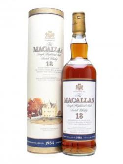 Macallan 1984 / 18 Year Old / Vintage Label Speyside Whisky