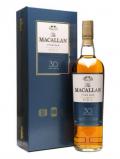 A bottle of Macallan 30 Year Old / Fine Oak Speyside Single Malt Scotch Whisky