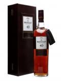 A bottle of Macallan 40 Year Old / Sherry Cask Speyside Single Malt Scotch Whisky