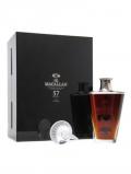 A bottle of Macallan 57 Year Old Lalique Crystal Speyside Whisky