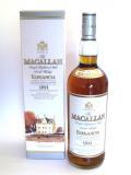 A bottle of Macallan Elegancia 12 year 1991