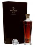 A bottle of Macallan No.6 / Lalique Speyside Single Malt Scotch Whisky