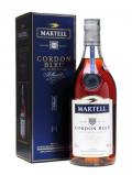 A bottle of Martell Cordon Bleu Cognac