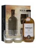 A bottle of Mezan XO Jamaican Rum / 2 Glasses Gift Pack