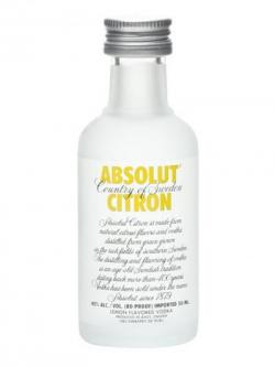 Absolut Citron Vodka Miniature