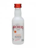A bottle of Archer's Peach Schnapps Miniature