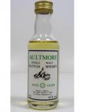 A bottle of Aultmore Mini Bottle Club Miniature 1980 12 Year Old