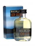 A bottle of Balblair 2001 Miniature / First Release Highland Whisky