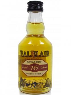 Balblair Single Highland Malt Miniature 16 Year Old