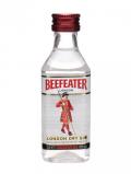 A bottle of Beefeater Gin Miniature