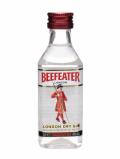 A bottle of Beefeater Gin Miniature