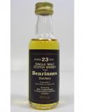 A bottle of Benrinnes Speyside Single Malt Miniature 23 Year Old