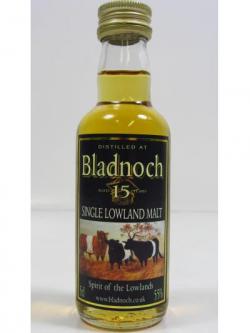 Bladnoch Lowland Single Malt Miniature 15 Year Old