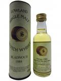 A bottle of Bladnoch Signatory Vintage Miniature 1984 10 Year Old