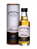 A bottle of Bowmore 12 Year Old Miniature