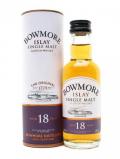 A bottle of Bowmore 18 Year Old Miniature