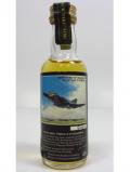 A bottle of Bowmore Black Mike Squadron Miniature 10 Year Old