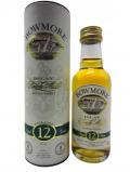 A bottle of Bowmore Islay Single Malt Miniature Old Style 12 Year Old