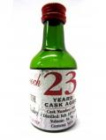 A bottle of Bowmore Largiemeanoch Cask Strength Miniature 1972 23 Year Old