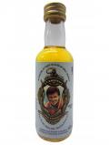 A bottle of Bowmore Nick Faldoo Open Champion Miniature 1980 10 Year Old