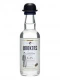 A bottle of Broker's London Dry Gin Miniature