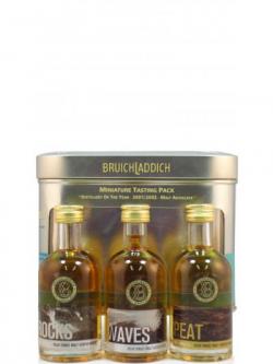 Bruichladdich Tasting Pack Peat Rocks Waves Miniatures