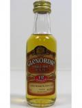 A bottle of Dewars Glenordie Single Malt Miniature 12 Year Old