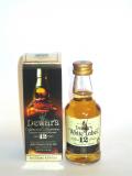 A bottle of Dewar's White Label 12 year