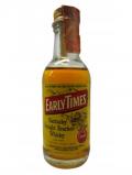 A bottle of Early Times Kentucky Straight Bourbon Miniature