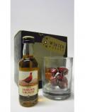 A bottle of Famous Grouse Miniature Tumbler Chocolates Gift Set