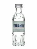 A bottle of Finlandia Vodka Miniature