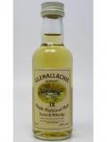 A bottle of Glenallachie Single Highland Malt Miniature 12 Year Old