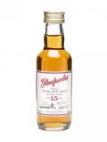 A bottle of Glenfarclas 15 Year Old Miniature