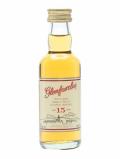 A bottle of Glenfarclas 15 Year Old Miniature