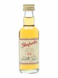 A bottle of Glenfarclas 15 Year Old Miniature