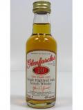 A bottle of Glenfarclas Single Highland Malt Miniature 10 Year Old