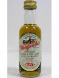 A bottle of Glenfarclas Single Highland Malt Miniature 25 Year Old