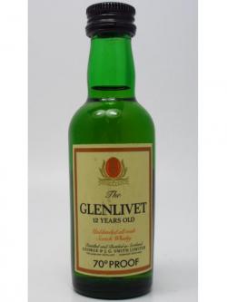 Glenlivet Speyside Single Malt Miniature 12 Year Old 2160